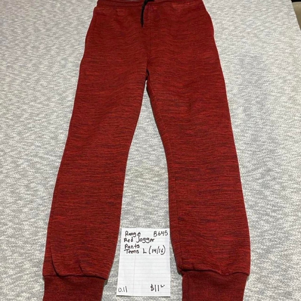 Range Red jogger pants for teens size L (14/16). SKU-B645#joggers